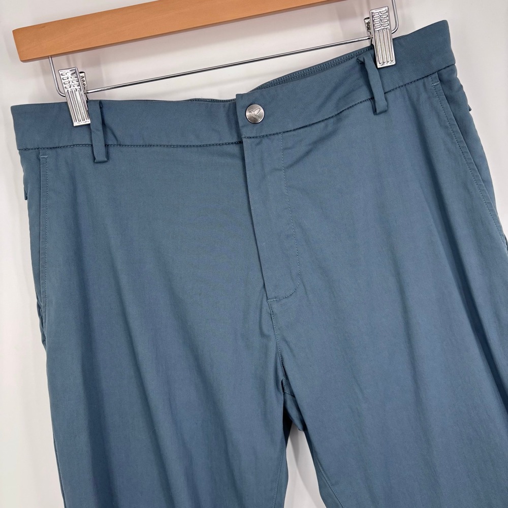 Birddogs Pants Mens 32x28 Blue Lined Performance Chinos Golf Stretch Preppy